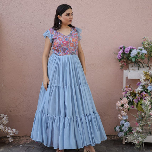 LONG FLARE MAXI DRESS