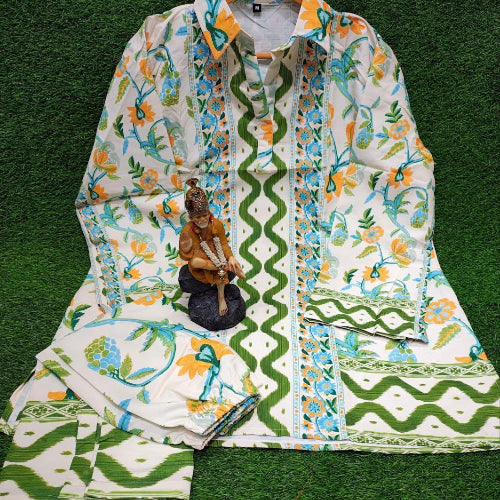 FLORAL PRINTED KURTA SET