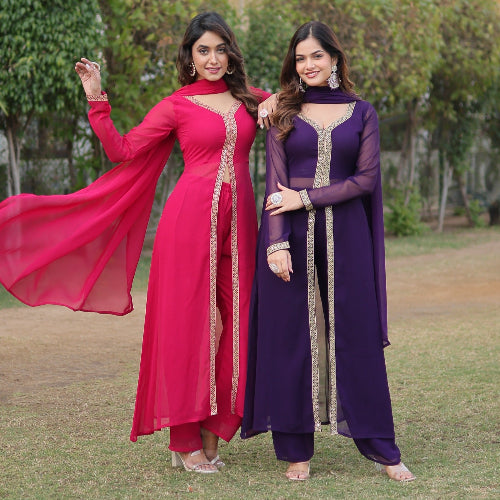 KURTI WITH PANT & DUPATTA SET