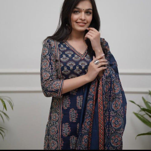 KURTI WITH PANTS COTTON WOMEN
